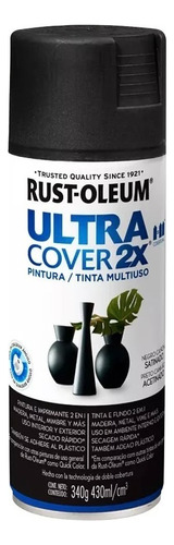 Uc Ultra Cover 2x Rust Oleum Negro Cañon 340g