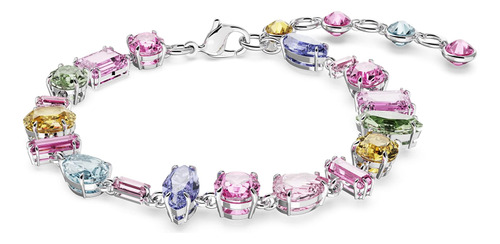 Swarovski Brazalete Gema Soft, Cristales Multicolores, Corte