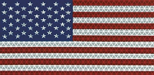 Calcomanía De La Bandera Estadounidense Reflect 65x375 In