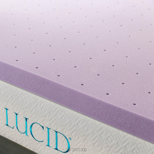 Cubrecolchón De Espuma Viscoelástica Con Infusión De Lavanda
