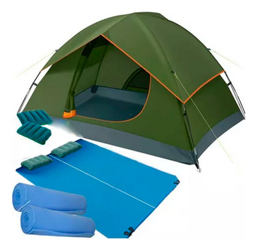 Carpa 4 Per 3000mm Sobretecho Bolso + Almohada + Colchon 2p