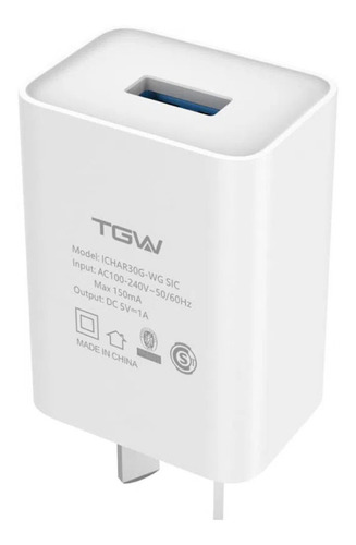 Cargador Celular Con 1 Puerto Usb Tgw