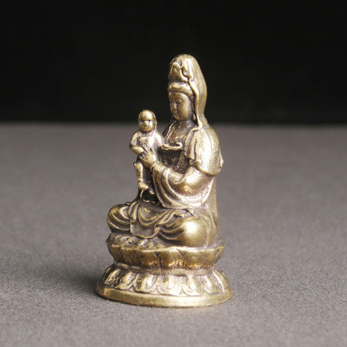 Estatua De Quan Yin, Estatua De Latón De Quan Yin, Figura De