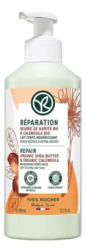 Yves Rocher Crema para Cuerpo Reparadora y Nutritiva Para Piel Seca, Vegana, 390 ml