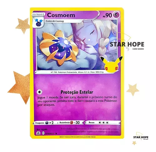 Carta Pokémon Lendário Solgaleo Celebrações