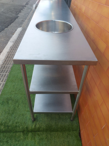 Mesa Industrial Inox Pia Assepsia (Usado)