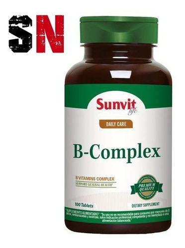 B Complex (100 Tabs) - Sunvit Original