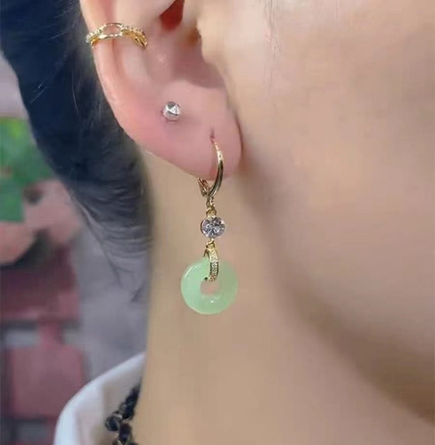 6× Pendientes Con Hebilla De Paz De Inspiración Vintage
