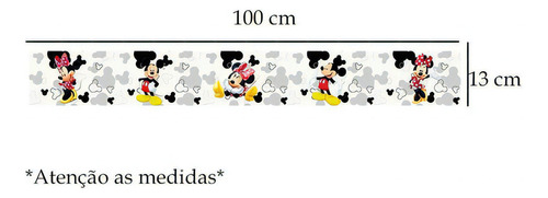 Faixa Decorativa Minnie E Mickey Mod01