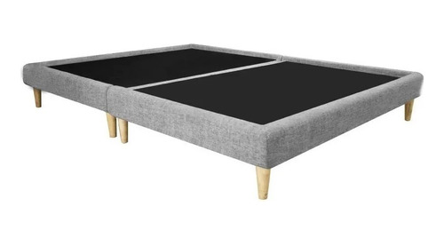 Base Cama Dividida Doble 140*190 Pata Madera De Lujo