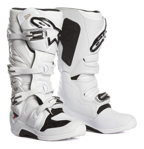 Botas Alpinestars Tech 7 Moto Cross Enduro Bla Solomototeam