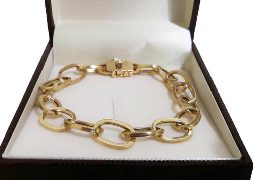 Pulseira Imperatriz 12 Gramas 11mm Ouro 18k 750 Comprimento 19 Cm Cor Amarelo Diâmetro 0 Cm