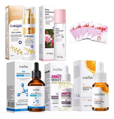 Set Facial Vitamina C, Niacinamida, Hialurónico Y Colageno