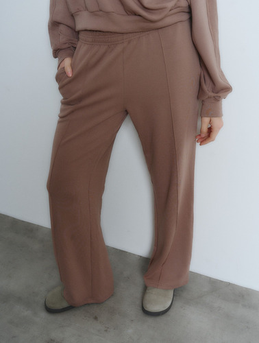 Pantalón Palazzo Mujer Maitry Jeans Wide Leg Terry Jogger