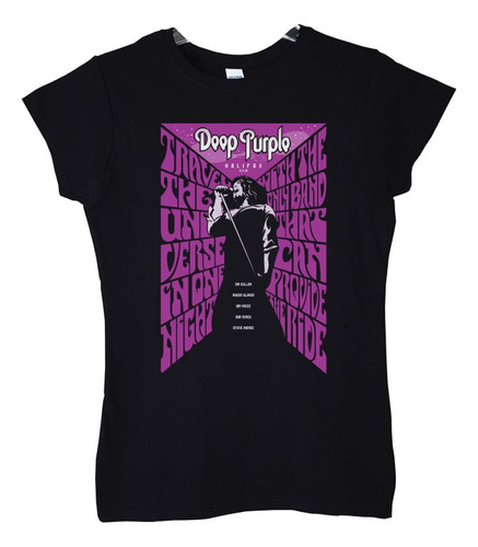 Polera Mujer Deep Purple Live Halifax Canadian Tour Rock Abo