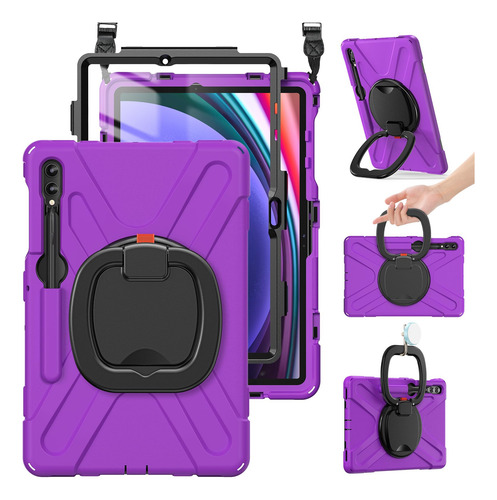 Funda Para Galaxy Tab S9 Fe+/s9 Plus/s9+/s8 Plus/s7 Fe/s7 Pl
