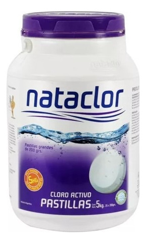 Pastillas De Cloro Activo 200gr De 5kg Nataclor