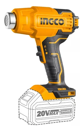 Pistola De Calor 20 V P20s 550ºc C/accesorios Hgli2002 - Smf Color Naranja Claro