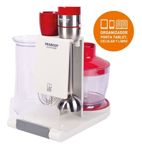 Imagen 6 de 10 de Licuadora De Mano Procesadora Mixer 800w Peabody Pe-lm327