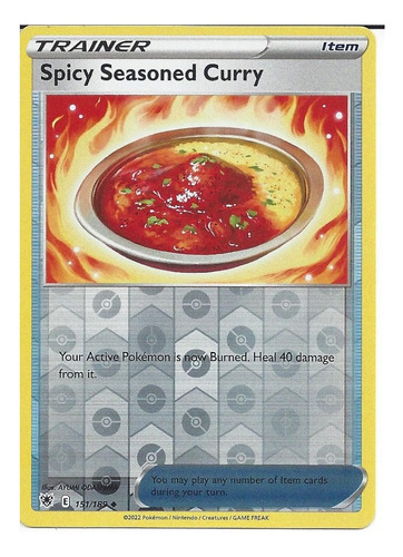 Cartas Pokemon Spicy Seasoned Curry Reverse Holo
