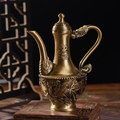 Cafetera Turca Para Decoración Del Hogar Con Diseño De Dragó