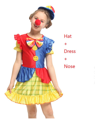 Funny Clown Clothes Set Kids Performance Clothes