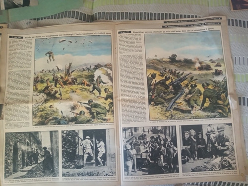 Antiguos Suplementos De La Segunda Guerra Mundial Mussolini (Usado)