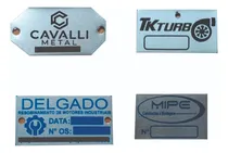 Comprar 100 Placas De Patrimônio Alumínio,  Personalizada  Sua Logo