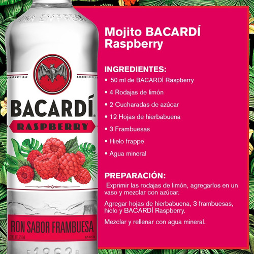 Ron Bacardí Raspberry 750ml