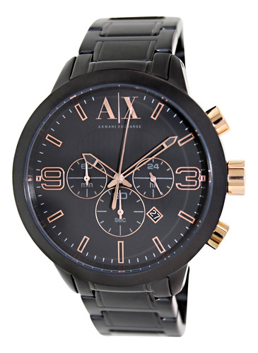 Cronógrafo Armani Exchange Atlc, Esfera Negra Con Revestimie