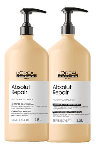 Kit L'oreal Professionel Gold Quinoa Shampoo E Condicionador