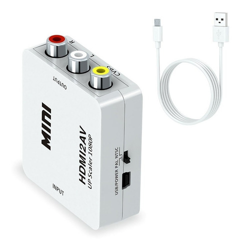 Imagen 3 de 8 de Adaptador Conversor Convertidor Hdmi A Rca Video Pal / Ntsc