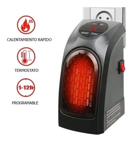 Calefactor De Pared Electrico Estufa Caloventilador