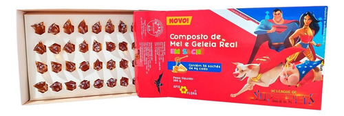 Mel Com Geléia Real Nutritivo Em Sachê Kids 144g Apis Flora