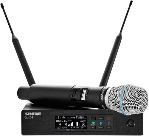 Sistema De Shure Qlx-d Digital Inalámbrico Con Beta 87a Micr