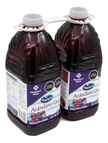 2 Pack Jugo Arándano-uva Member's Mark Ocean Spray De 2.83 L