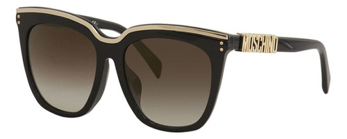 Óculos De Sol Moschino 025/f/s Preto Cor da lente Dourado