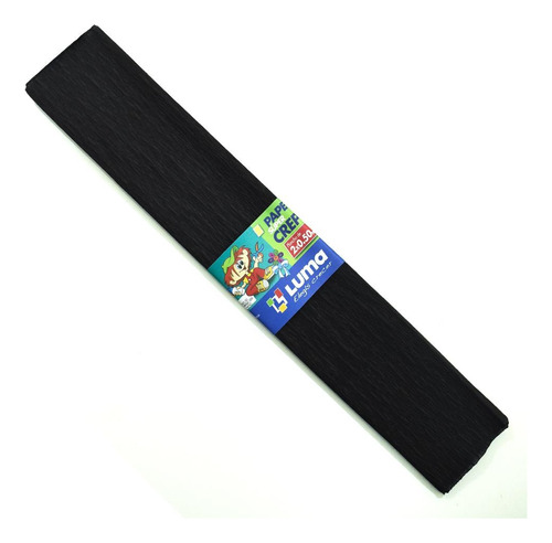 Papel Crepe Luma 50 X 200cm Color X 50 Unidades Color Negro