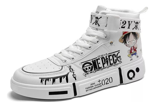 Zapatos Deportivos De One Piece, Zapatos De Patineta Luffy