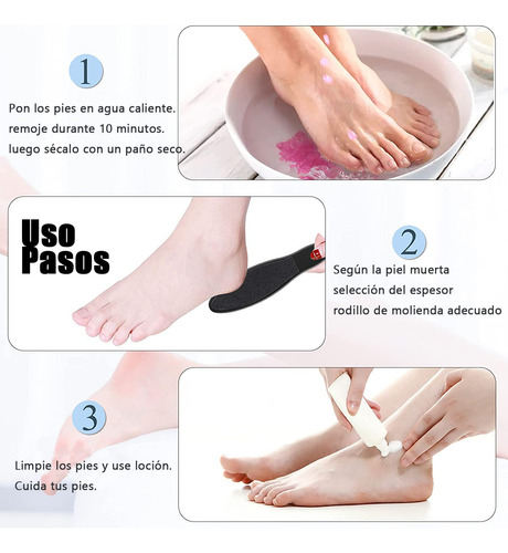 Lima Elétrica Para Pés, Kit De Pedicure Colecionável, Lima