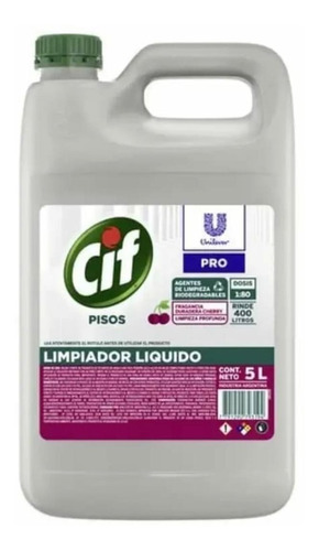 Limpiador Liquido Cherry Cif 5 L