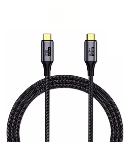 Imagen 1 de 10 de Cable Tipo C 120cm 40gbps 100w 8k 60ghz Thunderbolt 3