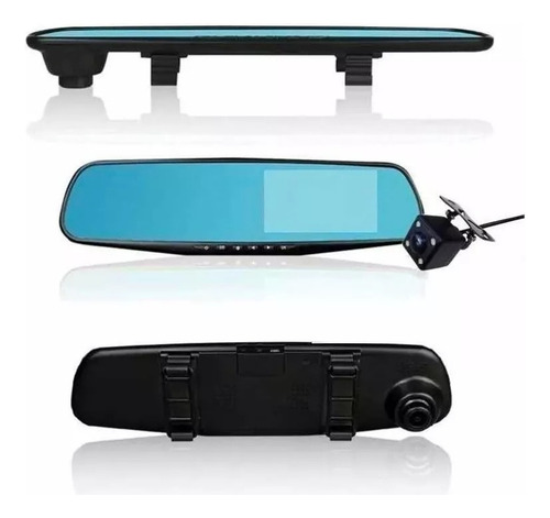 Espejo Retrovisor Cámara Delantera + Camara Trasera Hd