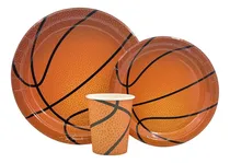 Comprar Set Platos, Vasos,  Basquetbol -  Decoración
