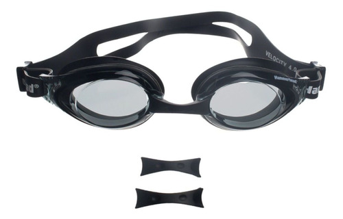 Óculos De Natação Hammerhead Velocity 4.0 Cor Preto