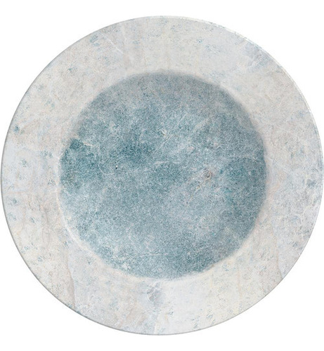 Prato Raso Tramontina Porcelana Decorada Fluorita 28cm Azul