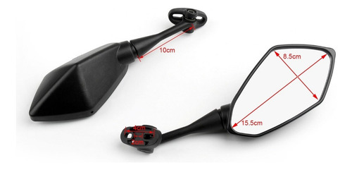 Par De Espejos Retrovisores De Motocicleta For Honda Cbr250