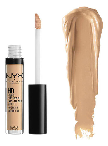 Corretivo Facial Liquido Nyx Professional Makeup Hd Hd Photogenic Concealer Wand Tom Cw04.5 Sand Beige 3g