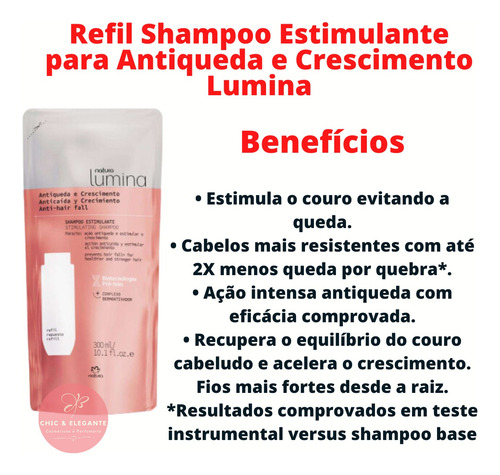 Natura Lumina Shampoo,condicionador Antiqueda E Crescimento