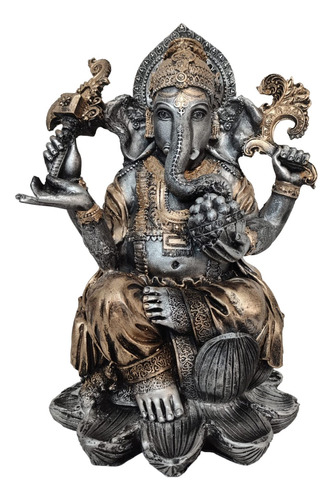 Ganesh Figura De Resina Dios De La Prosperidad 43cm De Alto